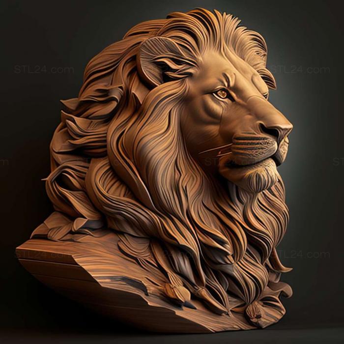 Animals (Король Лев, 3DANL_66457) 3D модель для ЧПУ станка